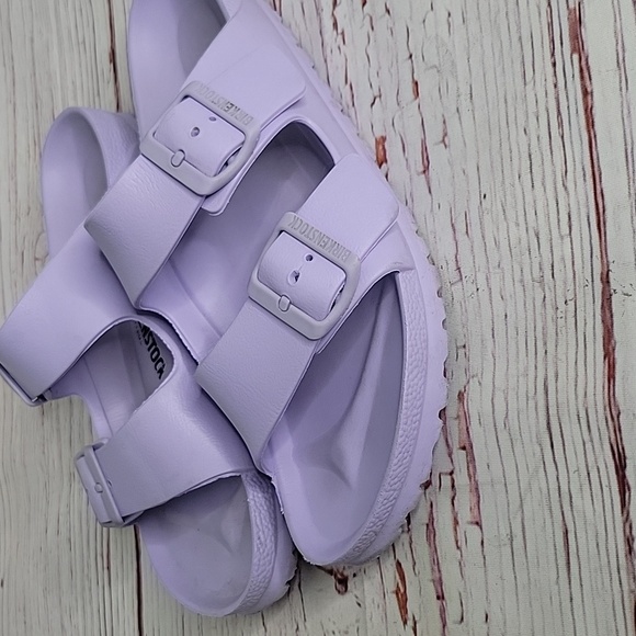 Birkenstock Light Purple Slide Sandals Size 8.5 - Picture 3 of 6